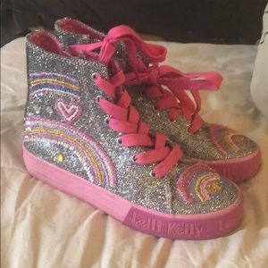 Lelli Kelly Sparkly Girls Sneakers size 2